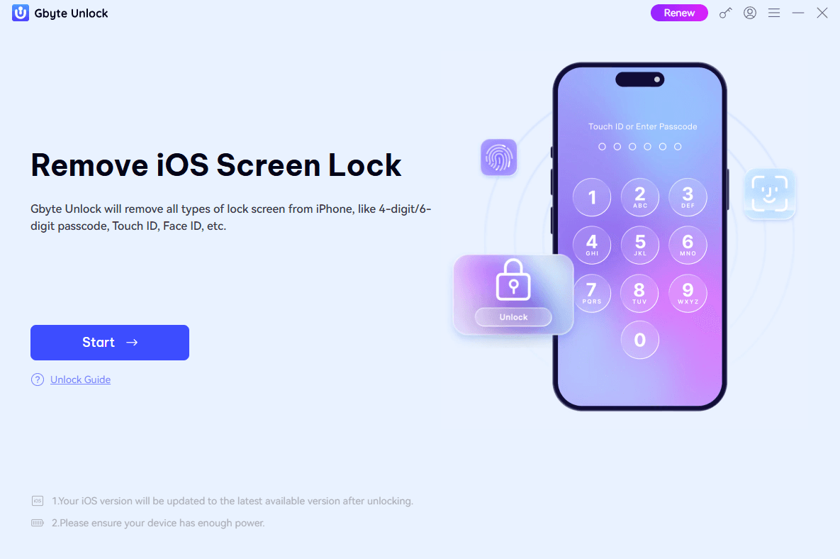 Gbyte Unlock - Product Image