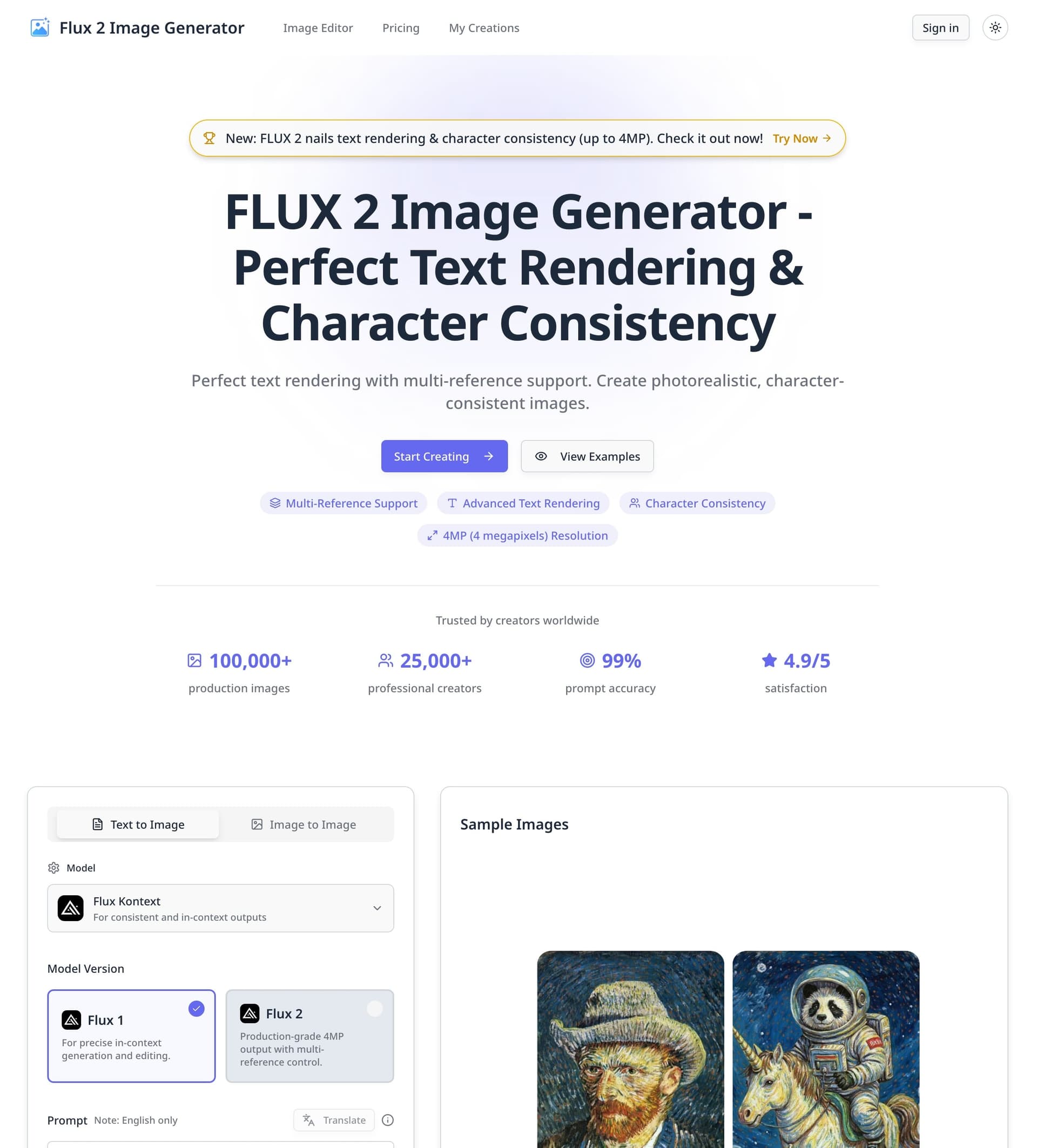 FLUX 2 - AI Image Generator for Text & Consistency - Product Image