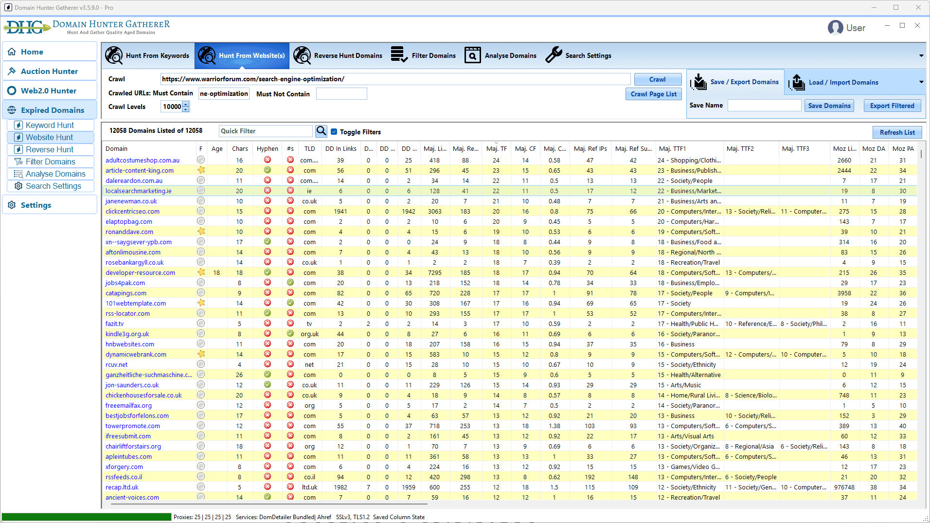 Domain Hunter Gatherer - Product Image