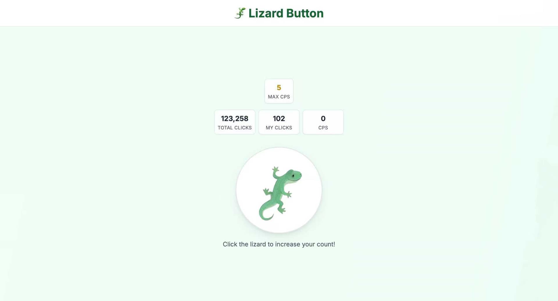 🦎 Lizard Button - Product Image