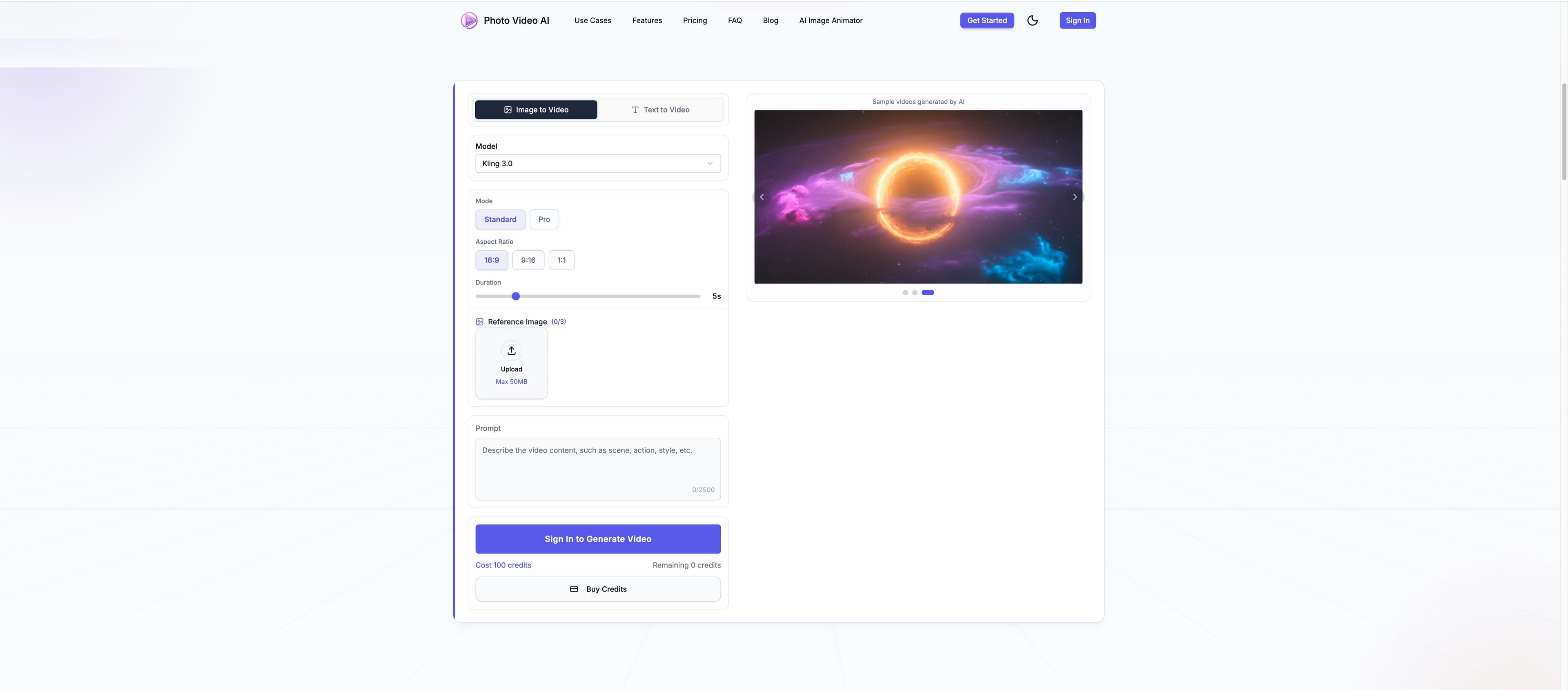 photo ai video generator logo