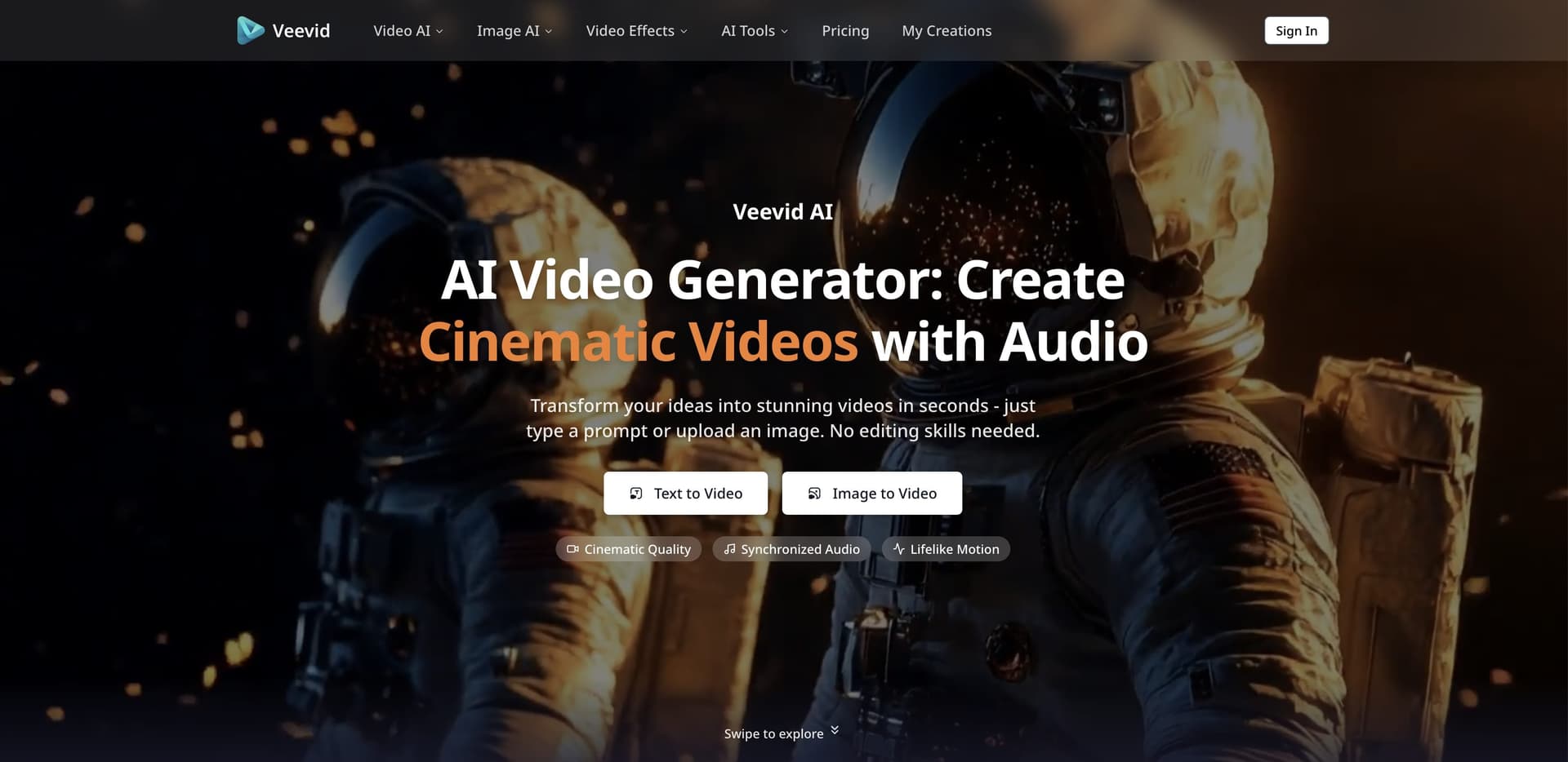 Veevid: Where AI Meets Cinematic Storytelling - Product Image