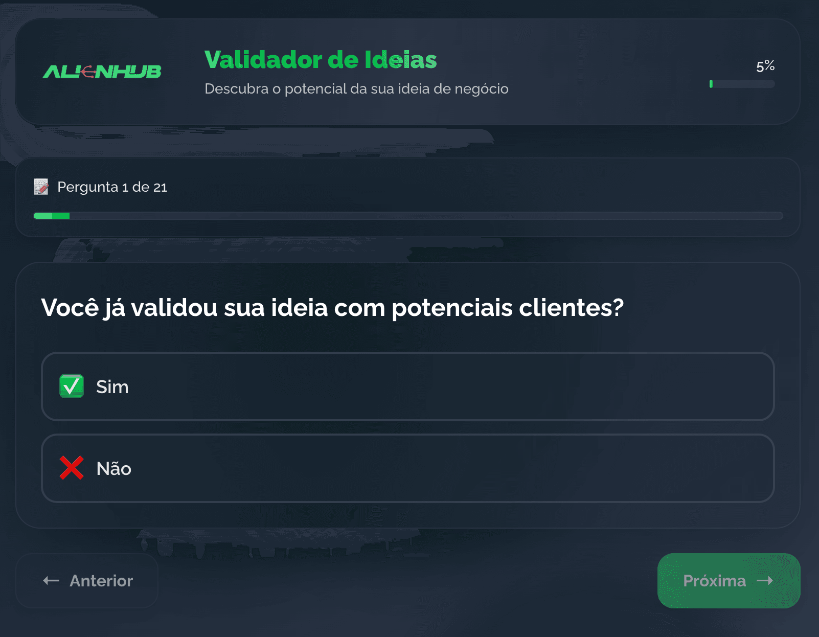 Validador de Ideias de Negócios - Product Image