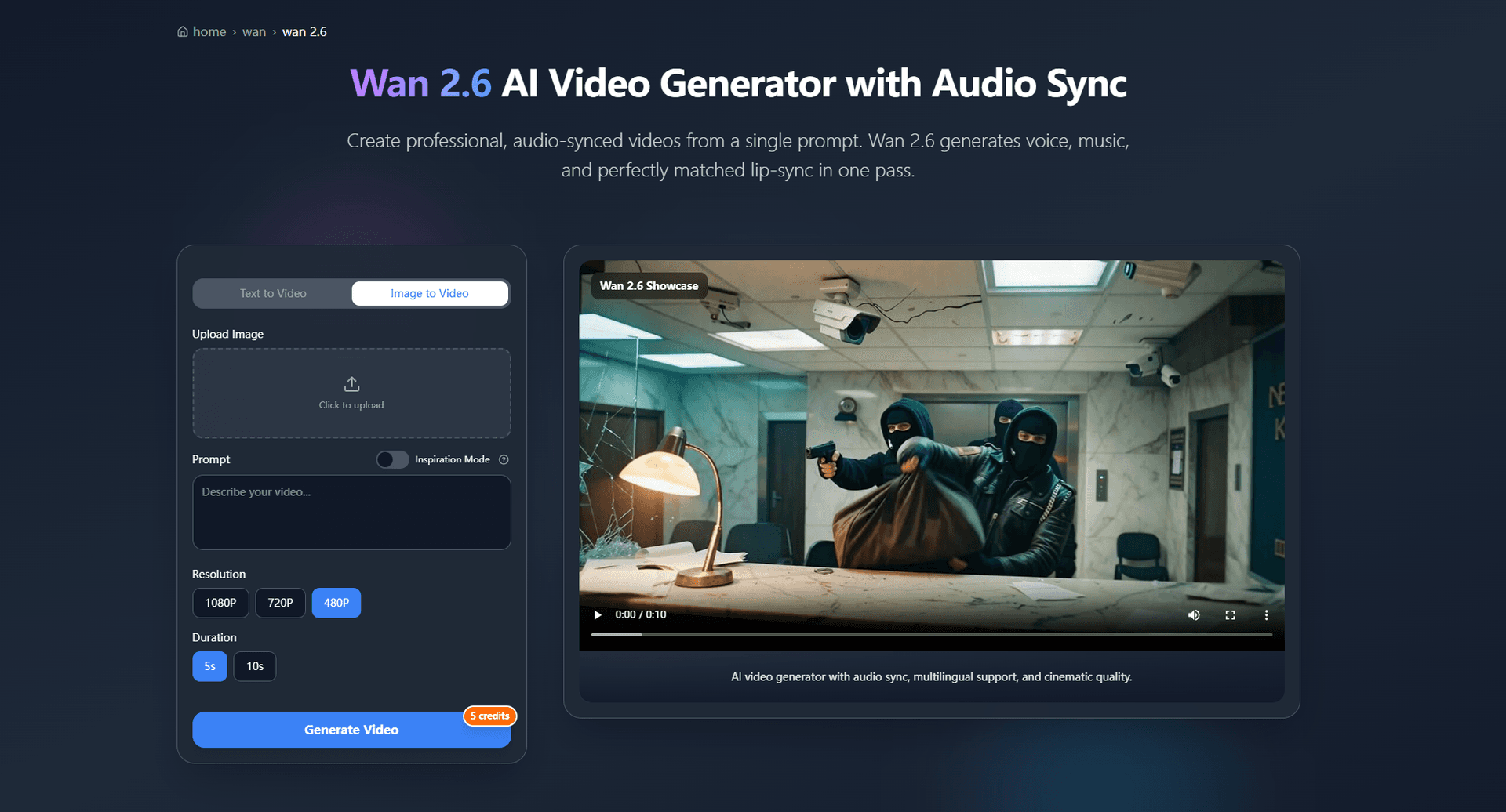 Wan 2.6 AI Video Generator | JXP - Product Image