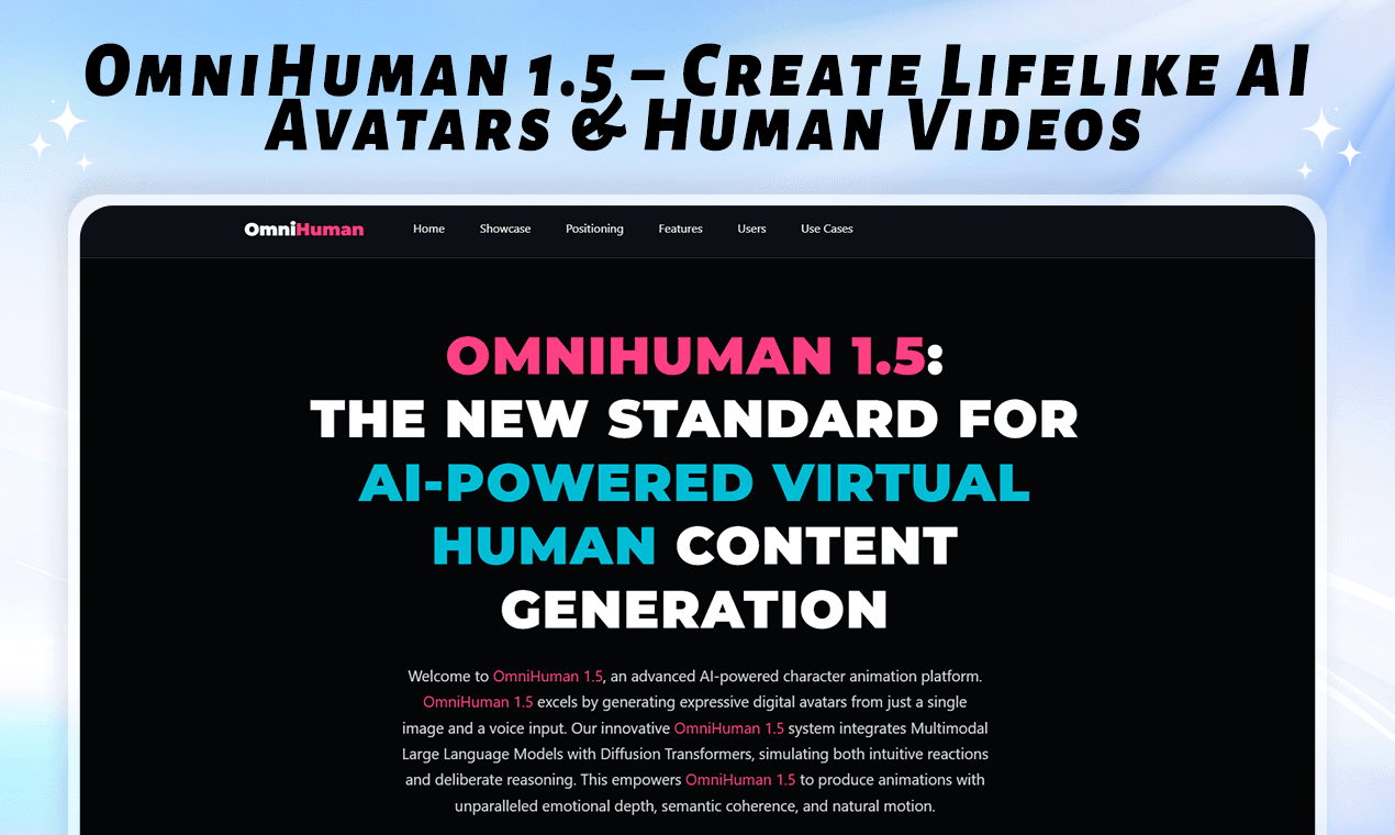 OmniHuman 1.5 - Product Image