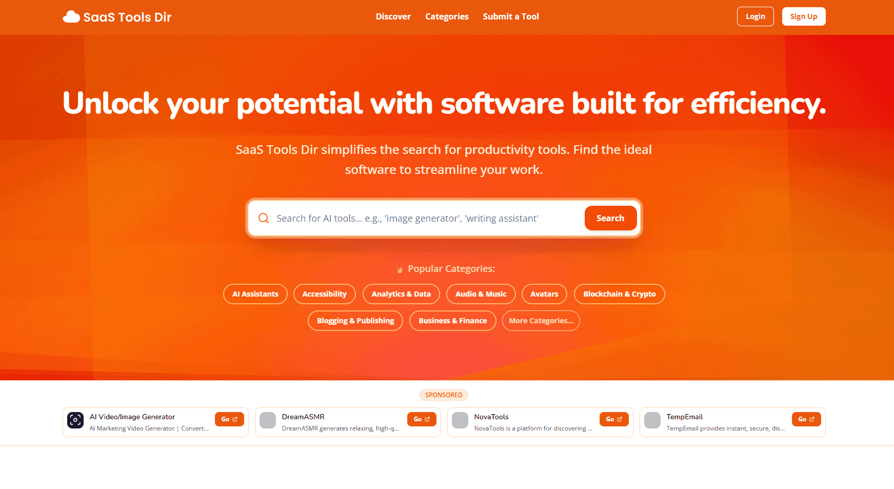 SaaS Tools Dir - Product Image