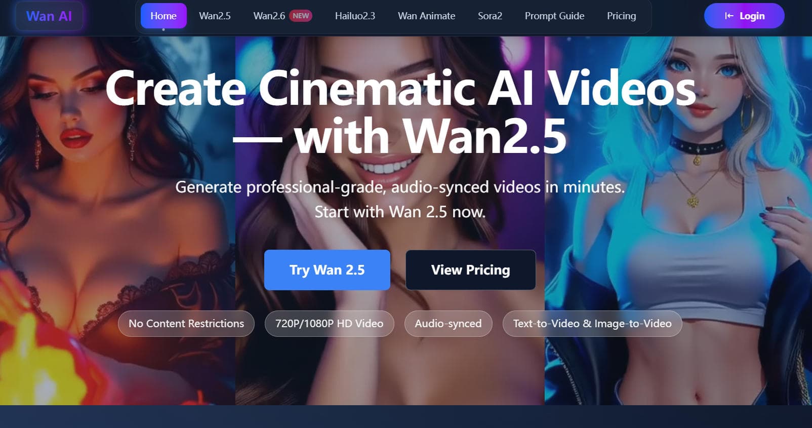 **Wan AI - Movie-Grade AI Video Generator** - Product Image