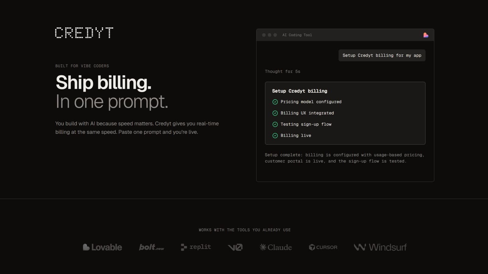 Credyt - Product Image