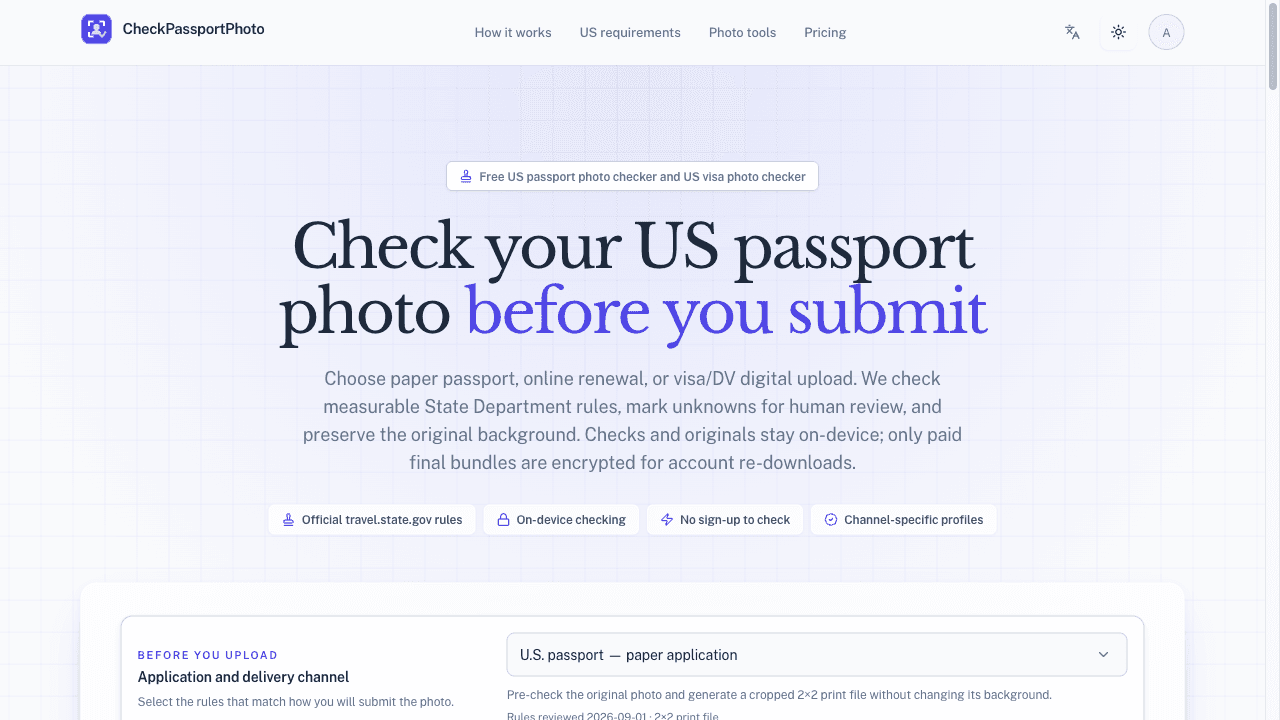 CheckPassportPhoto - Product Image