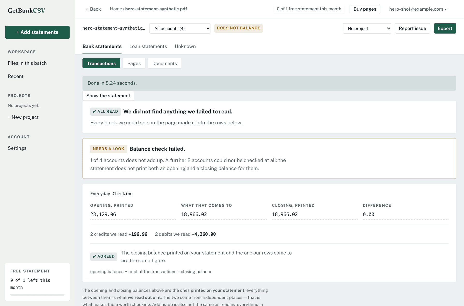GetBankCSV - Product Image