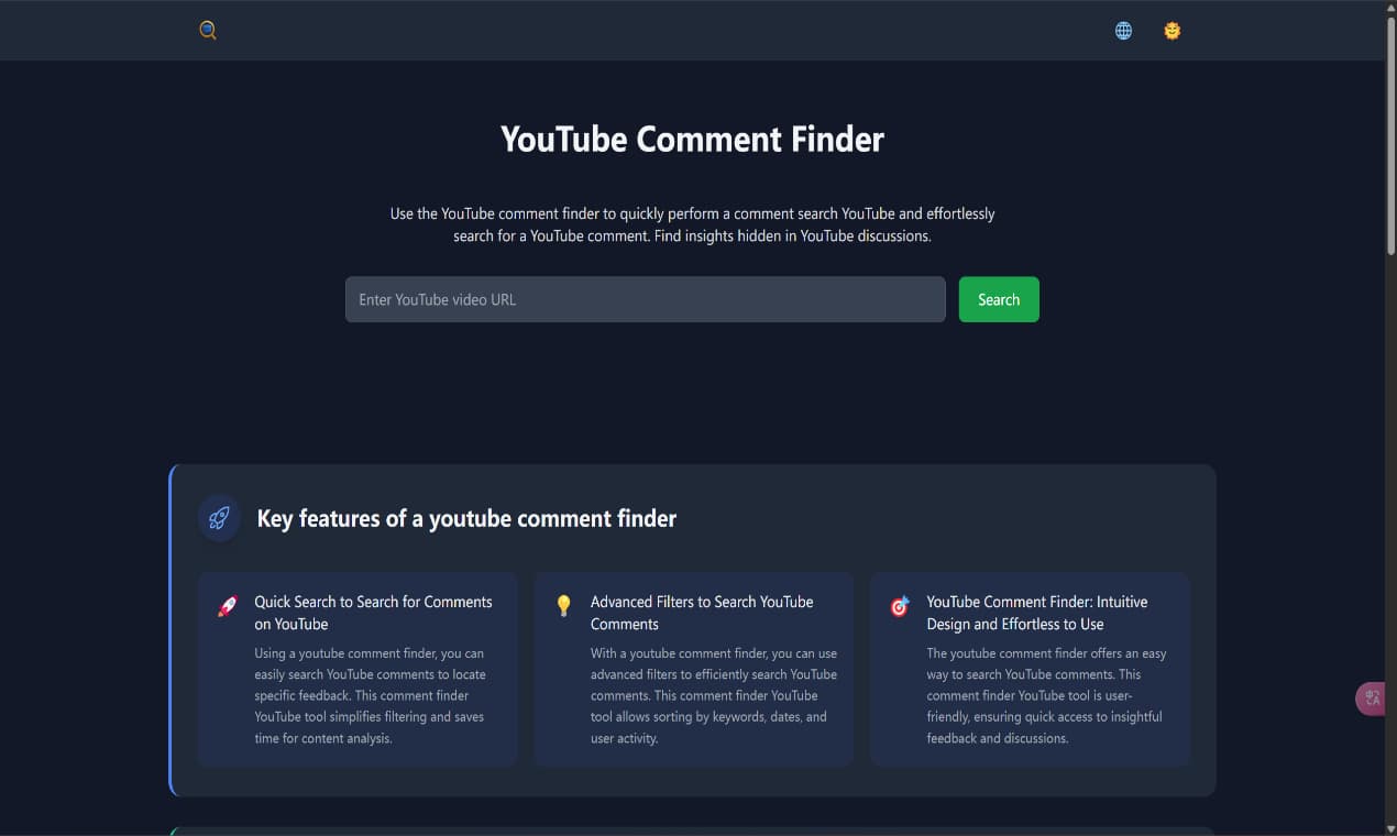 YouTube Comment Finder - Product Image