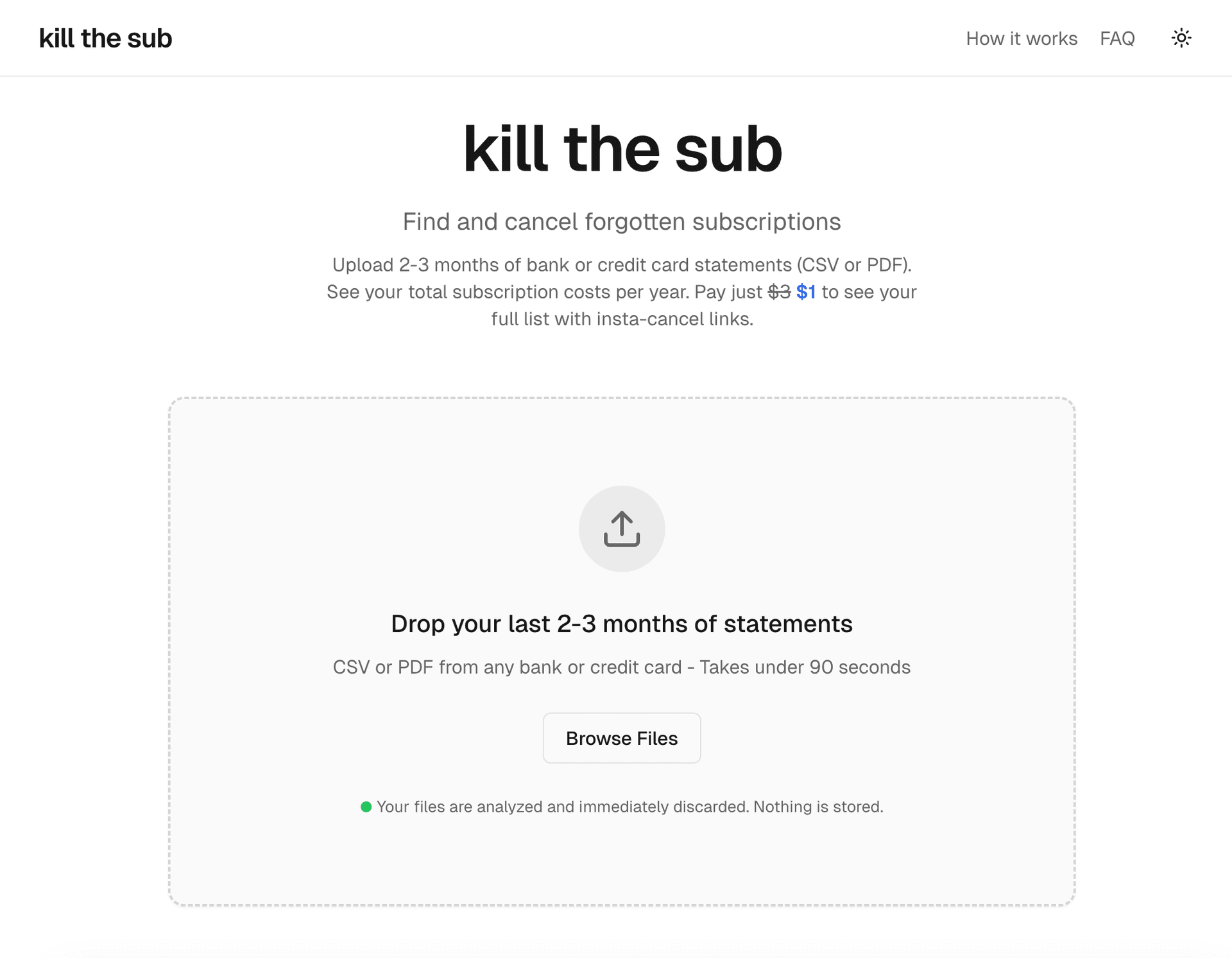 kill the sub - Product Image