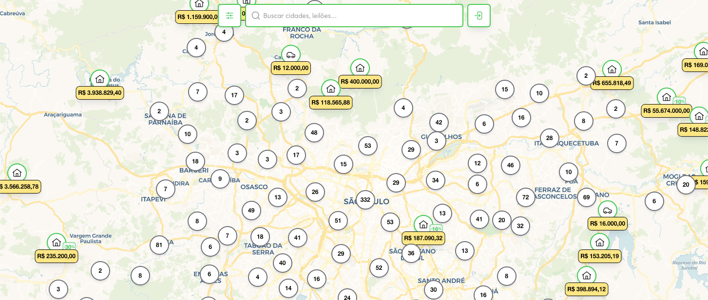 Mapa do Leilão - Product Image