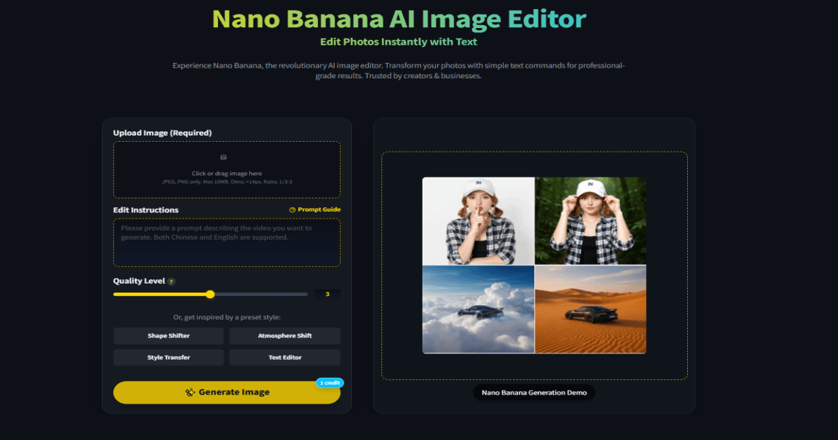 Nano Banana AI - Product Image