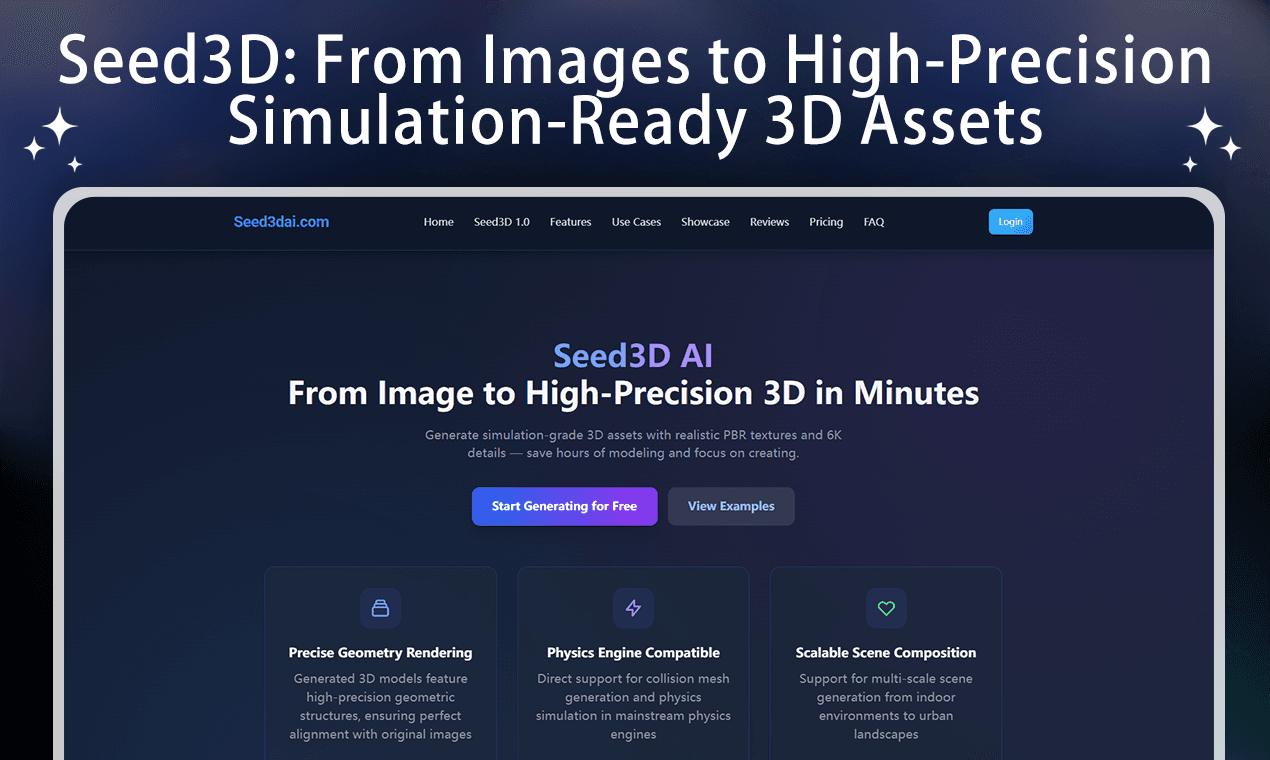 Seed3D AI - Product Image