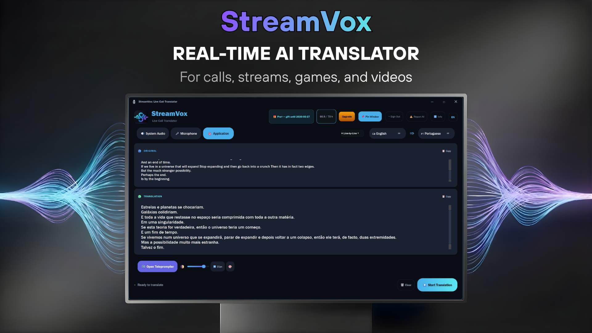 StreamVox - AI Live Translator - Product Image