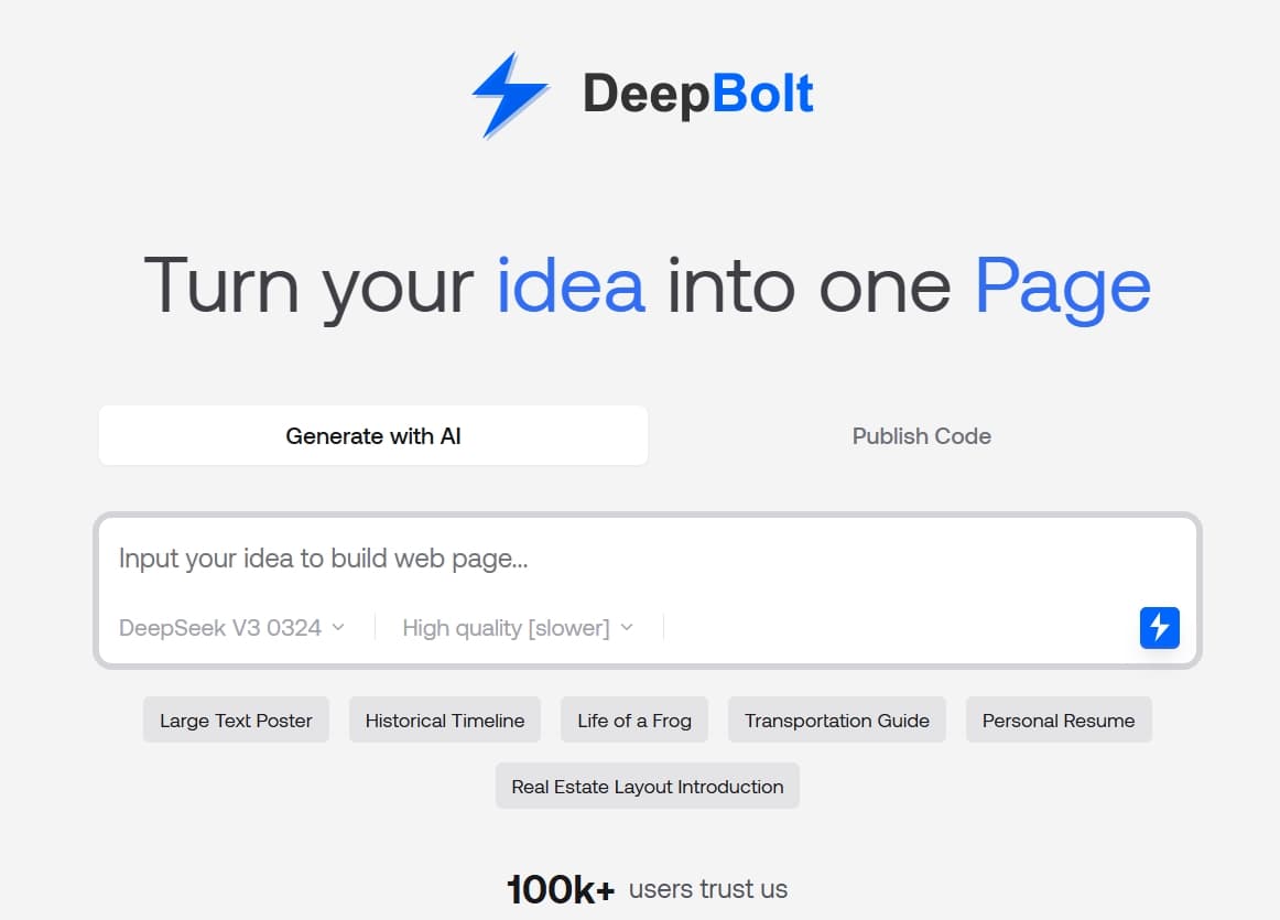 DeepBolt - Product Image
