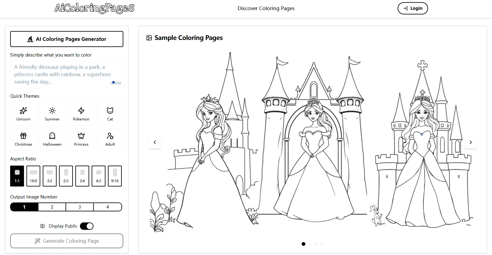 AI Coloring Pages Generator - Product Image