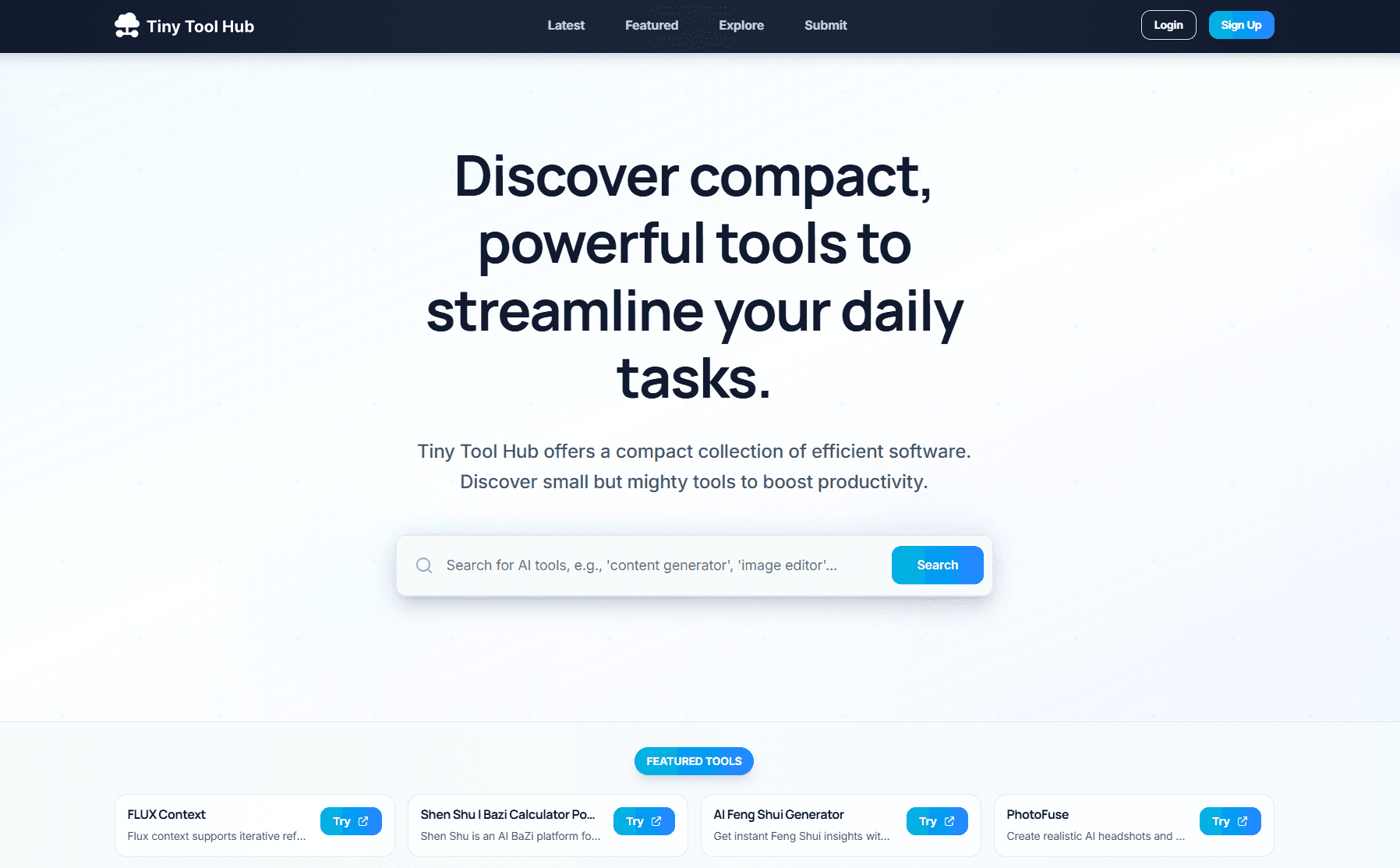 Tiny Tool Hub - Product Image