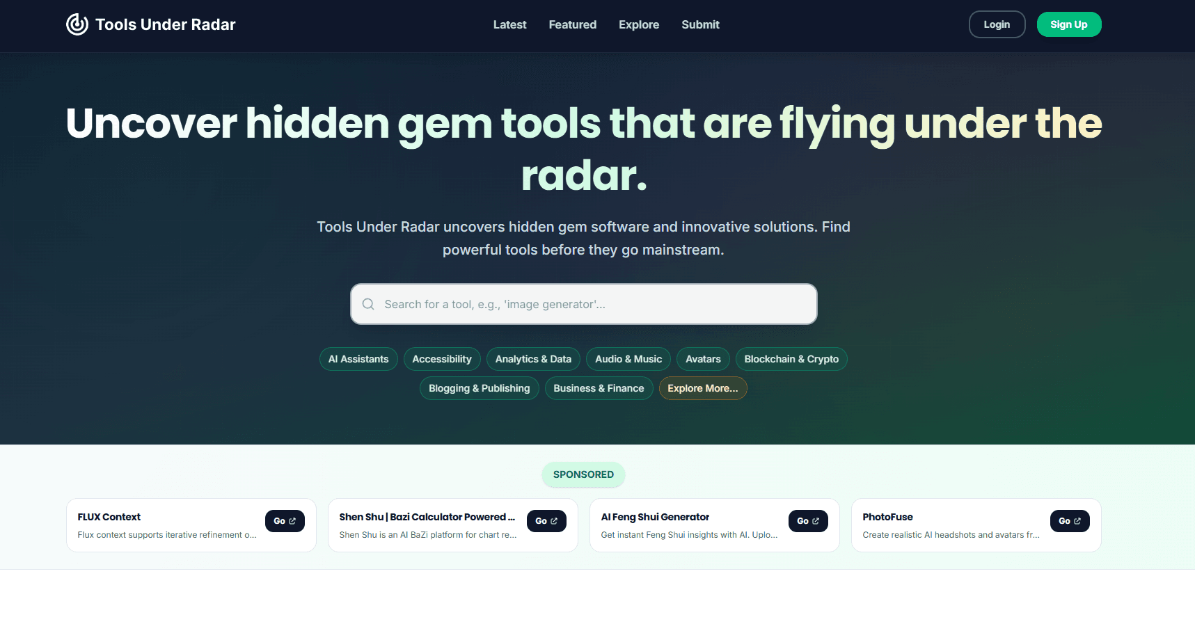 Tools Under Radar - Product Image