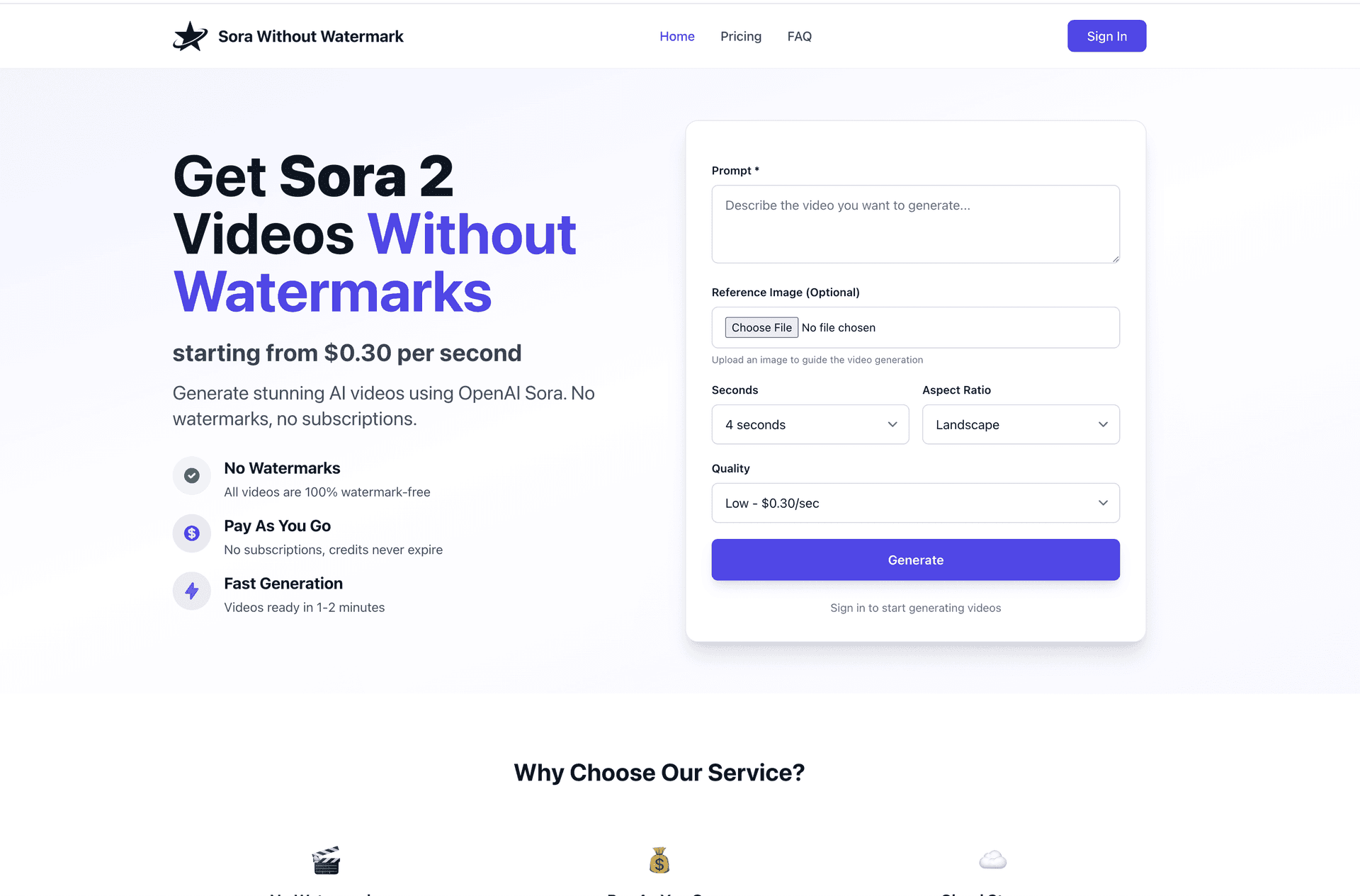 Sora 2 Without Watermark - Product Image