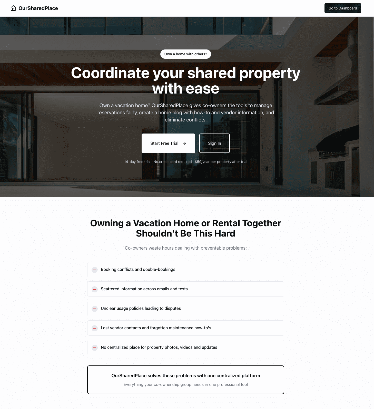 OurSharedPlace - Product Image