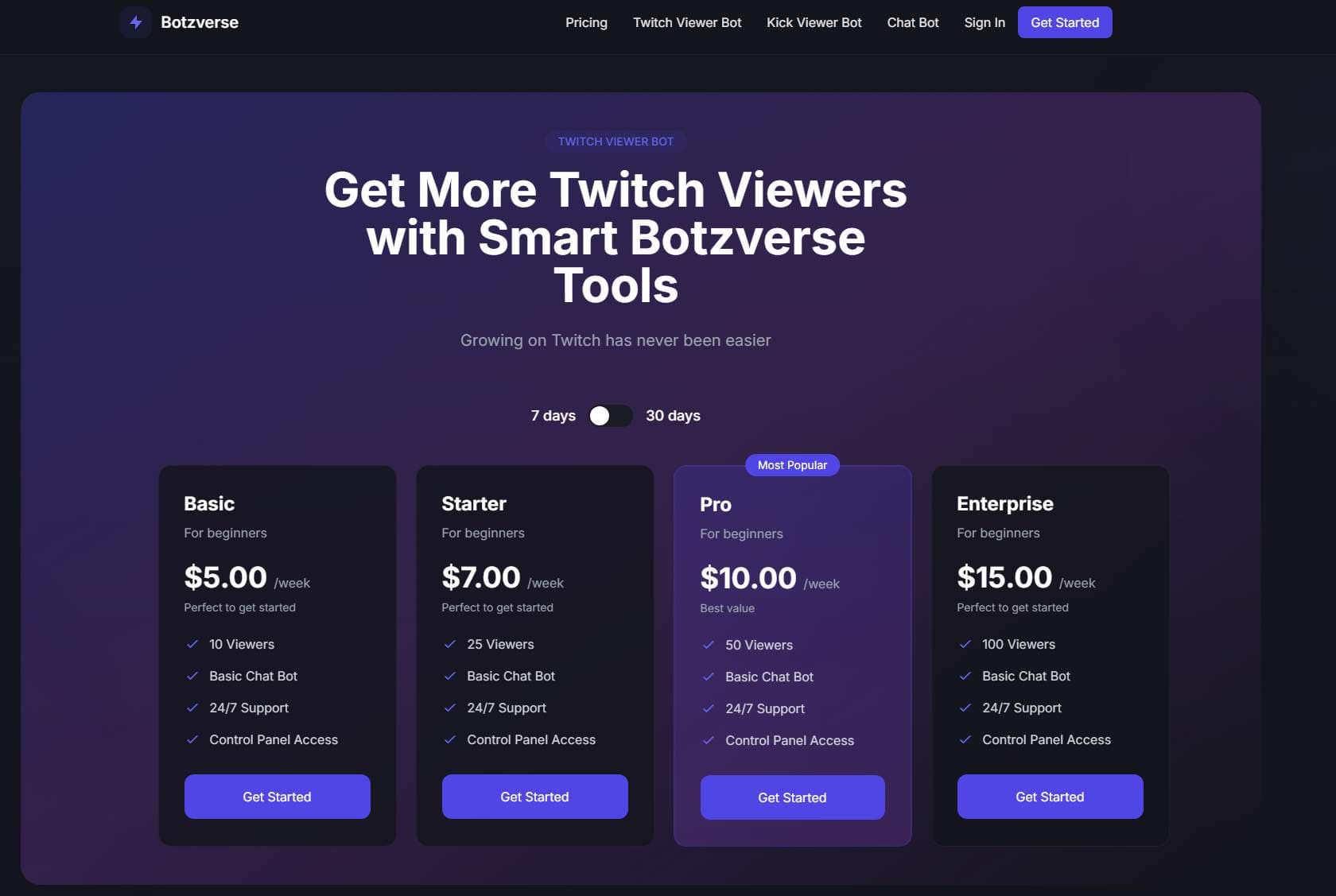 Kick and Twitch Services - Product Image