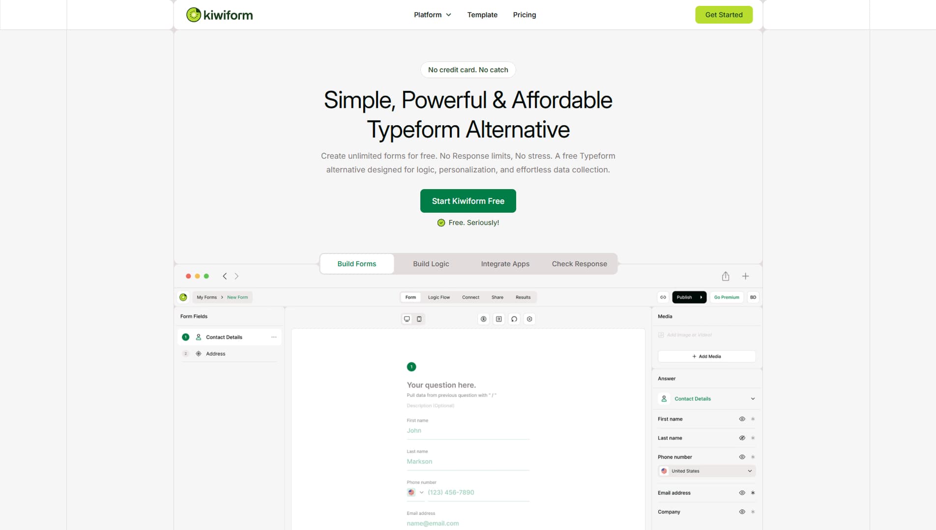 kiwiform - Product Image