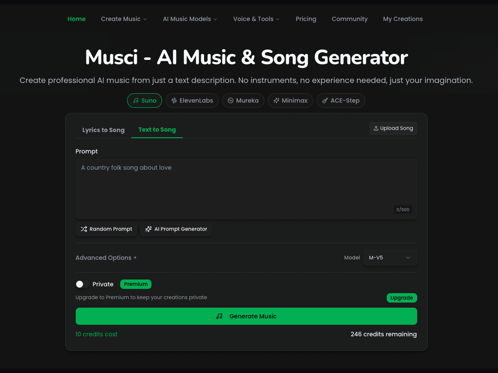 Musci - AI Song Generator logo