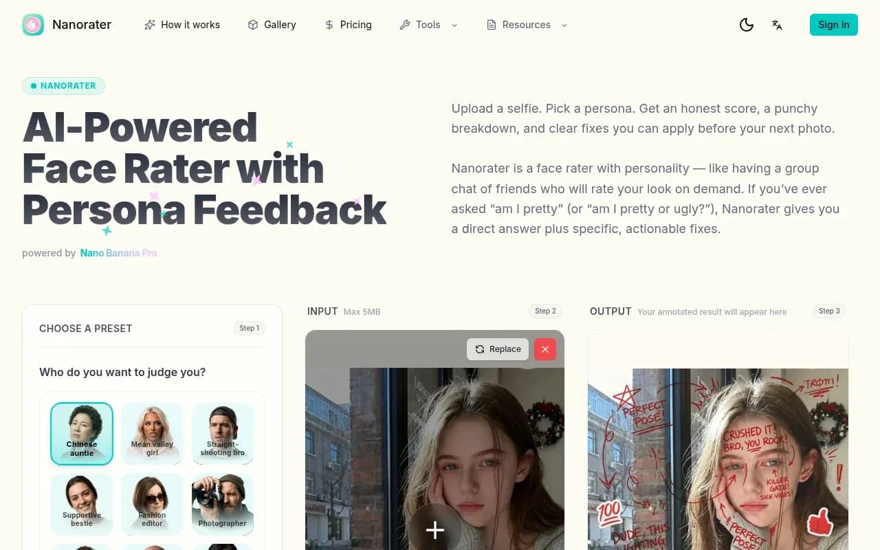 Nanorater - AI Rater - Product Image