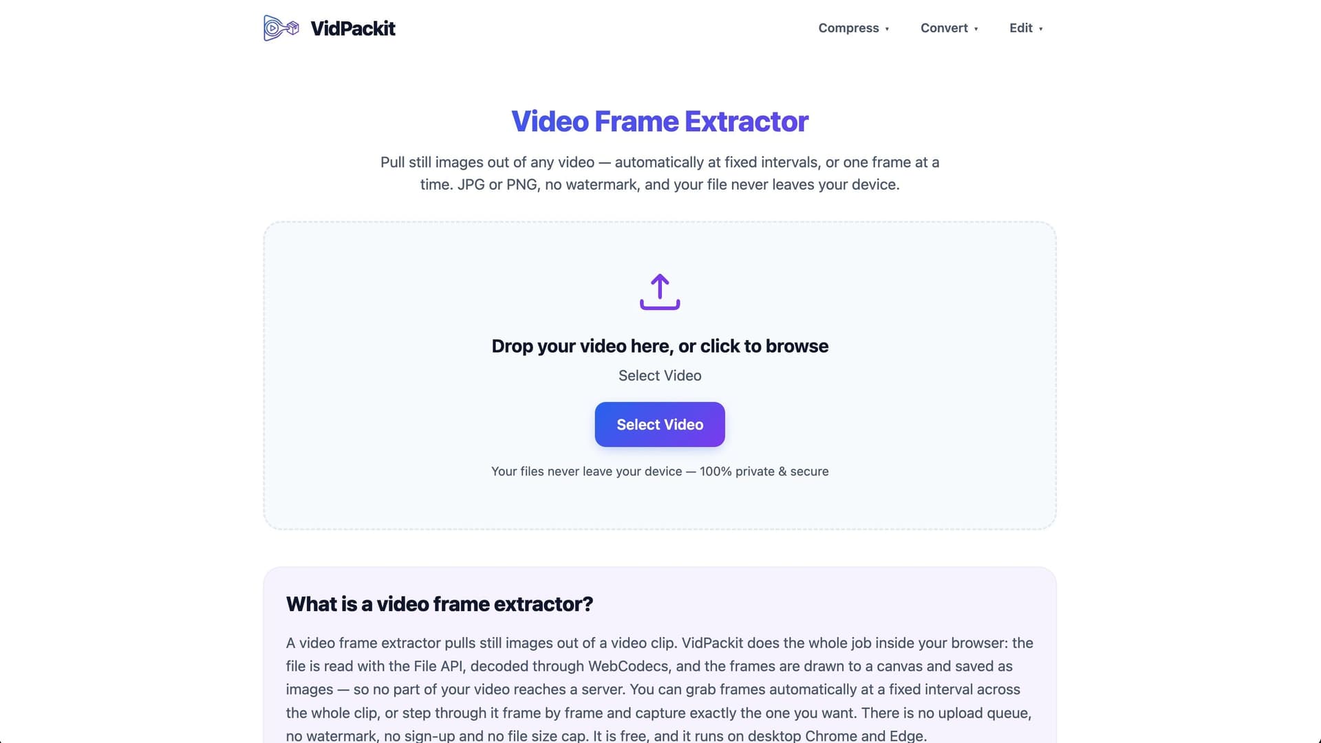 Video Compressor — VidPackit - Product Image