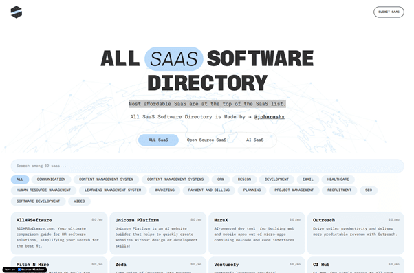 All SaaS Software - Product Image
