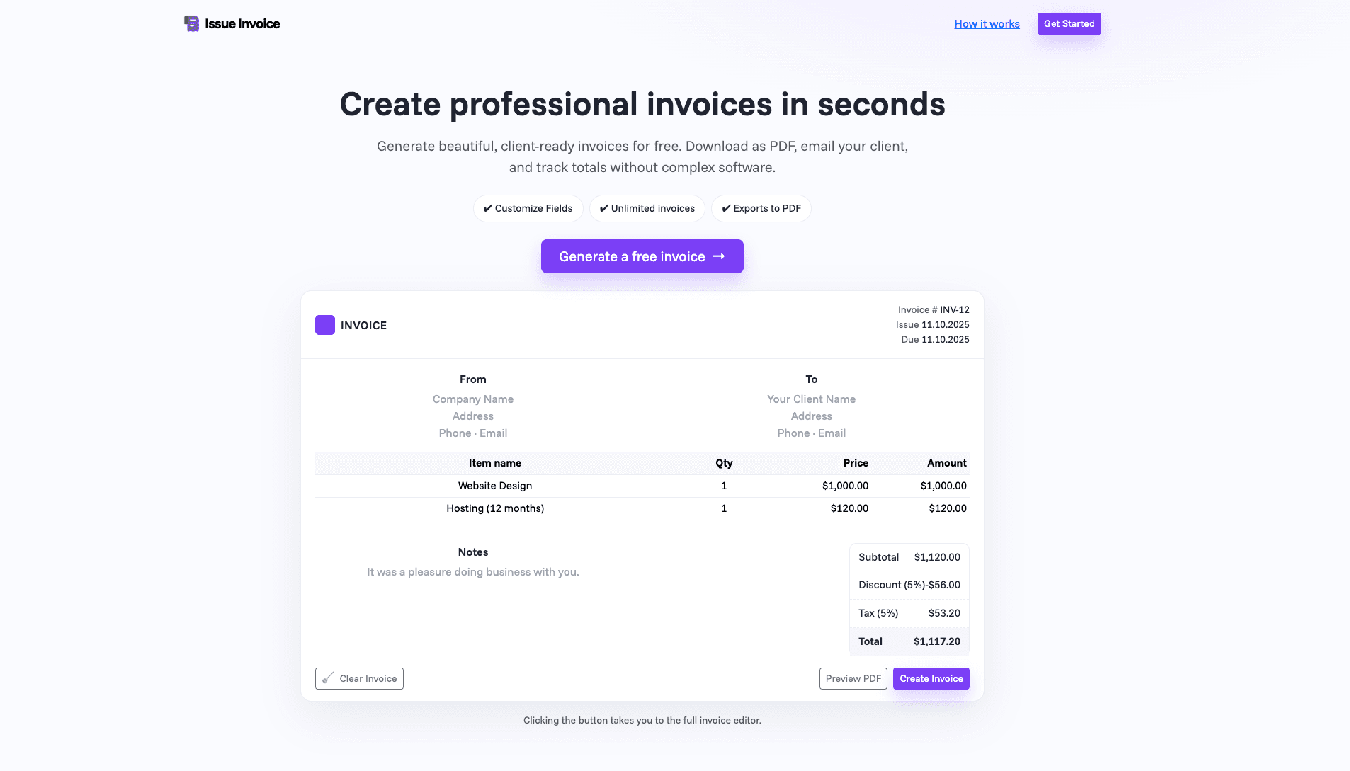 IssueInvoice - Product Image