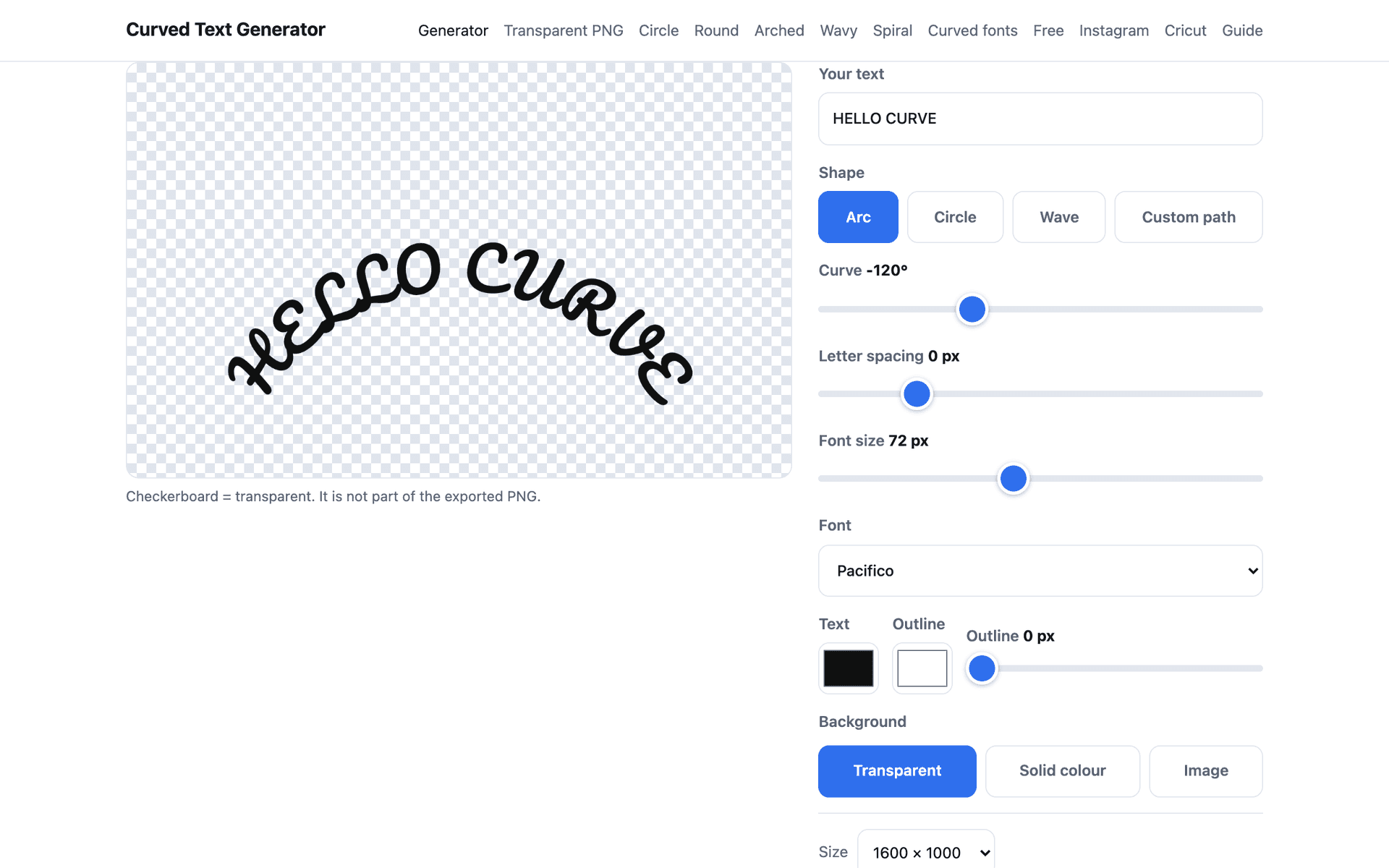 TryCurvedText - Product Image